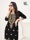 Amelia By Blue Hills Lucknavi Work Rayon Short Kurtis Wholesale Shop In Surat